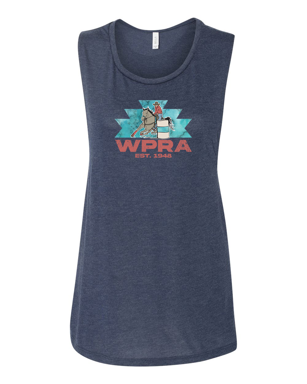 Women's Barrel Racing Flowy Scoop Muscle Tank